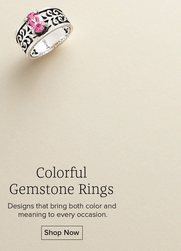 Colorful Gemstone Rings - Designs that bring both color and meaning to every occasion. Shop Now