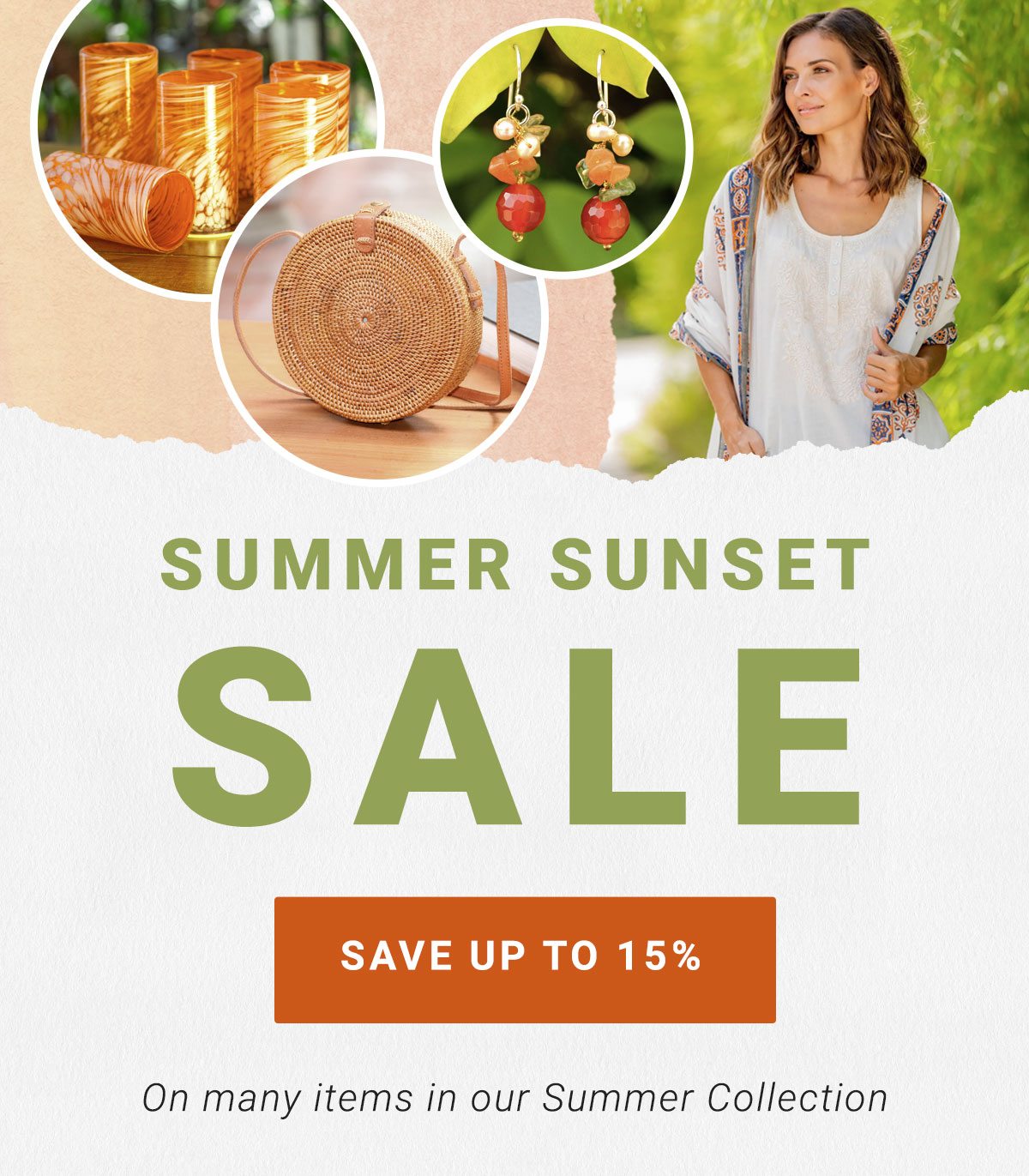 Summer Sunset Sale - Save up to 15% on many items in our Summer Collection