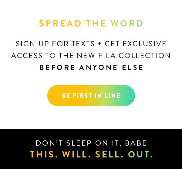 Sign Up for SMS for Exclusive Access