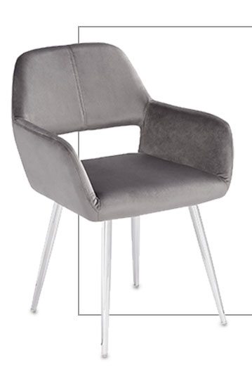 Martin Gray Fabric Dining Chair