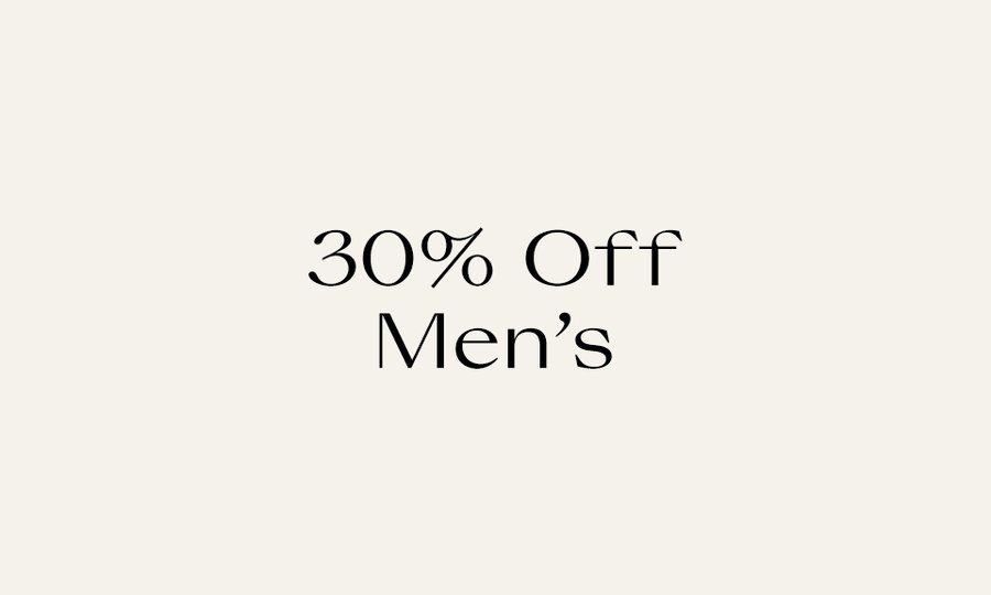 30% Off Men's Investments