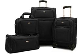 American Tourister Premium 4-Piece Lightweight 1680D Luggage Set (20 & 28 Spinners + Duffel & Boarding)