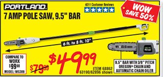  9.5 In. 7 Amp Electric Pole Saw 