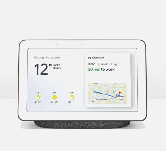 Google Home Hub Hands-Free Smart Speaker with 7'' Screen