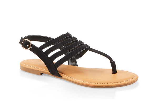 Caged Slingback Thong Sandals