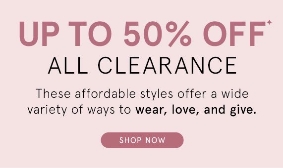 Up to 50% Off All Clearance