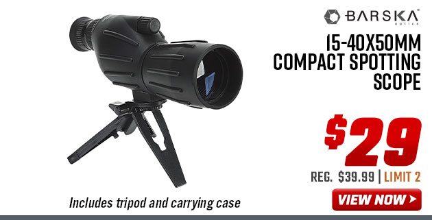 Barska 15-40x50mm Compact Spotting Scope