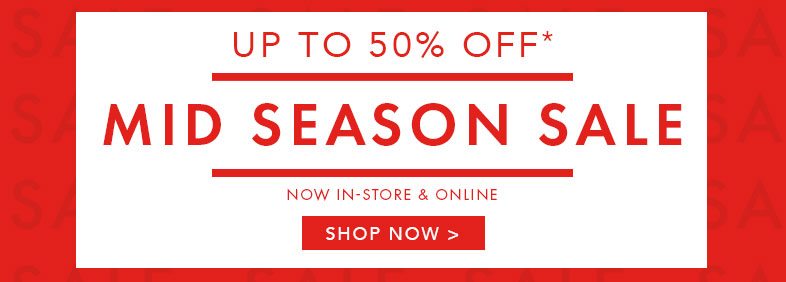 Mid-season sale | Shop now