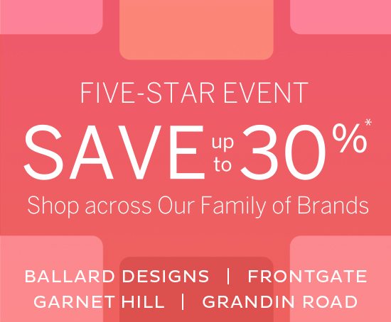 Five Star - Save up to 30%*