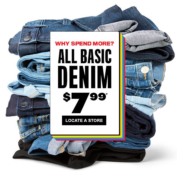 All Basic Denim $7.99