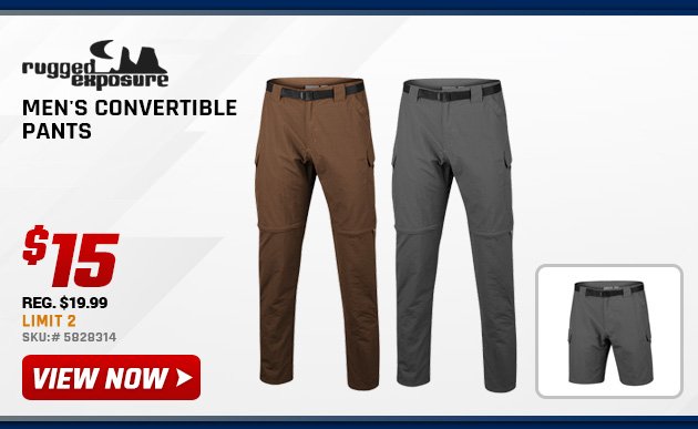 Rugged Exposure Men's Convertible Pants