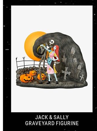 Jack and Sally Graveyard Figurine