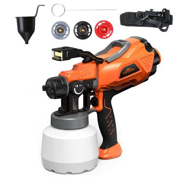 TOPSHAK TS-SG2 700W 1200ml Corded Electric Paint Sprayer Spray Guns HVLP Painting Tools W/ 3 Sizes Copper Nozzles