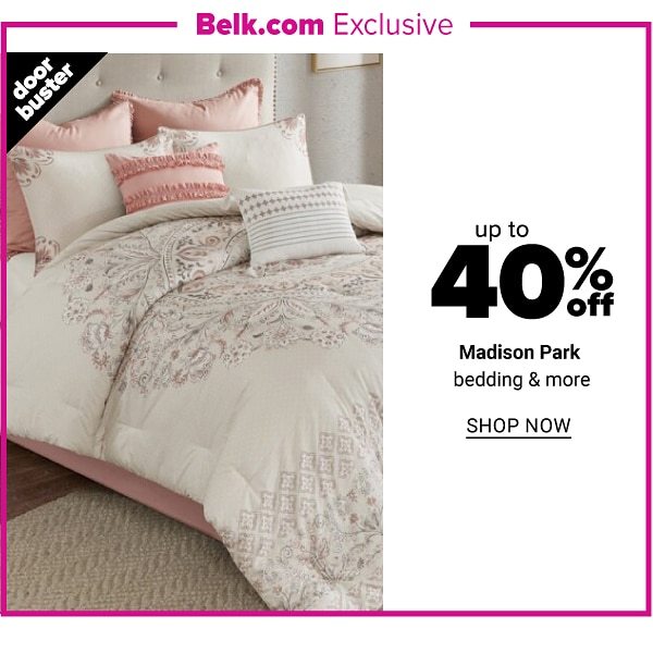 Up to 40% off Madison Park Bedding and More - Shop Now