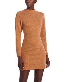 Mock Neck Long Sleeve Mini Dress - Exclusive 