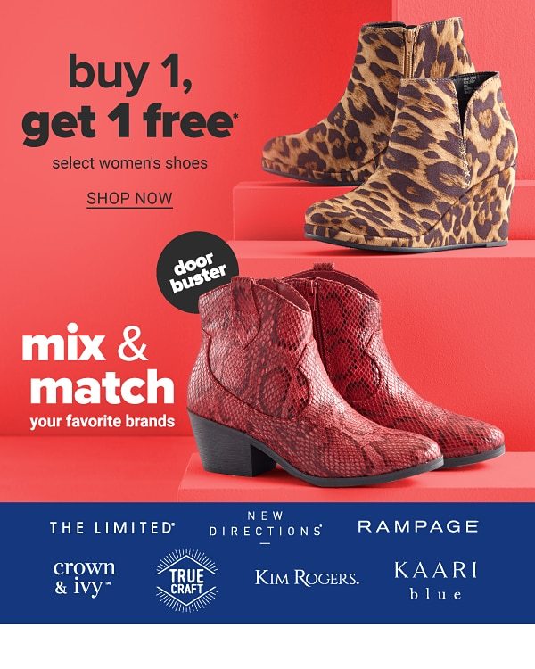 BOGO select women's shoes - Shop Now