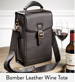 Bomber Jacket Leather Wine Tote