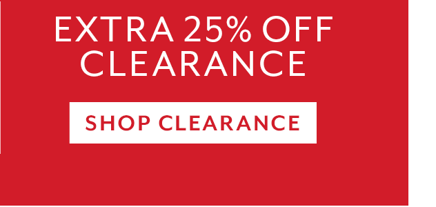 Extra 25% Off Clearance