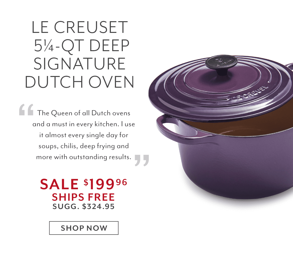 Le Creuset Signature Deep Round Dutch Oven, 5.25 qt.