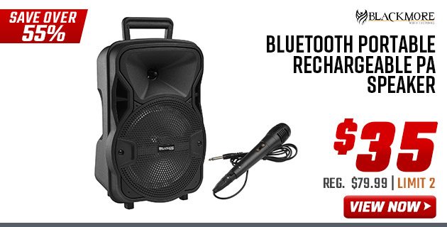 Blackmore Bluetooth Portable Rechargeable PA Speaker