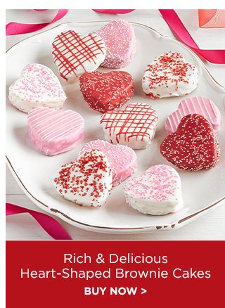 Rich & Delicious Heart-Shaped Brownie Cakes