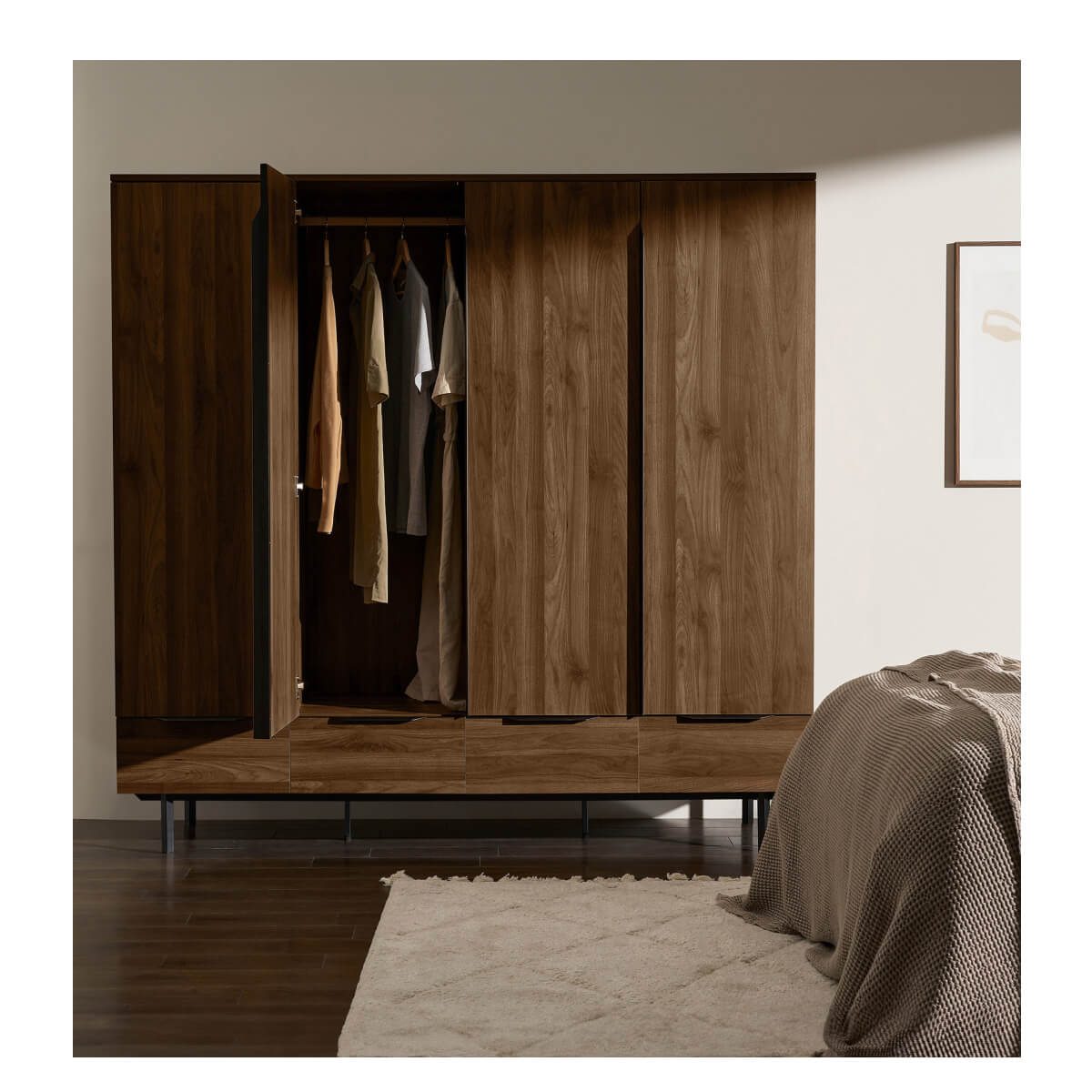 Shop Damien Four Door Wardrobe