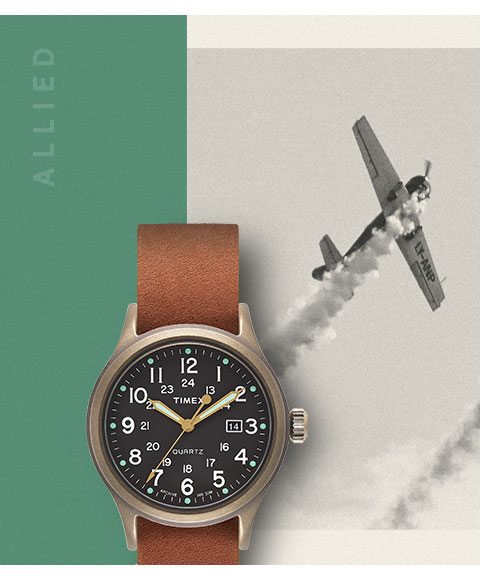 Allied 40mm Stonewashed Leather Strap Watch. Shop Now »