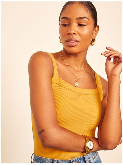 Rochelle Top in Ochre