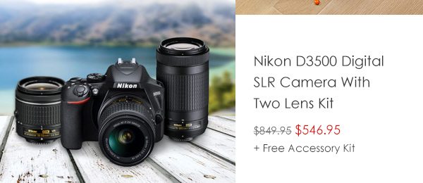 Shop Nikon Digital SLR Camera With Two Lens Kit