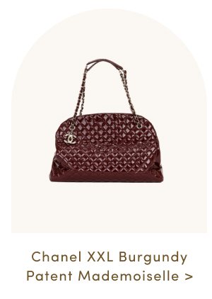 Chanel XXL Burgundy Patent Mademoiselle