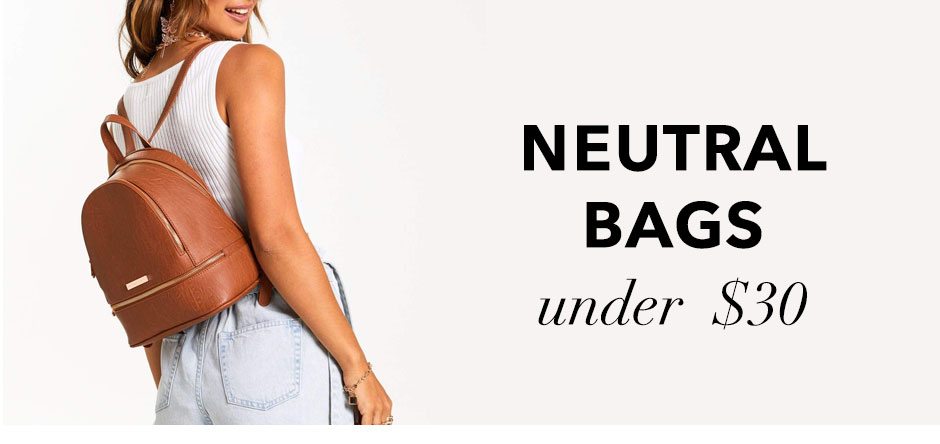 Neutral Bags under $30