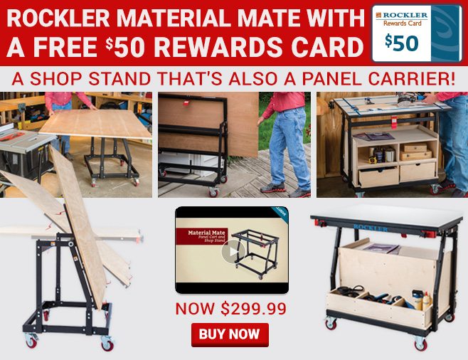 Rockler Material Mate + $50 Rewards Card