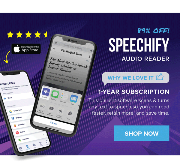 Speechify Audio Reader | Shop Now