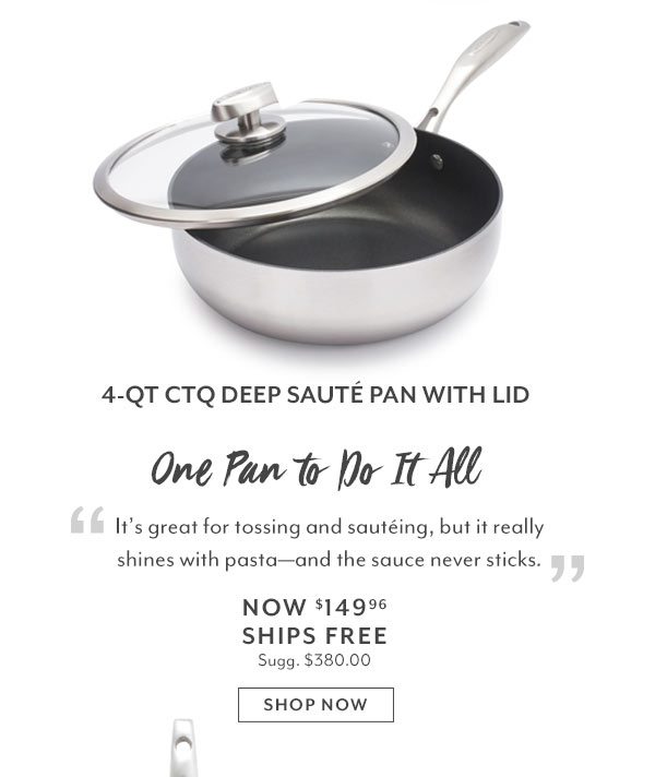 4QT Deep Saute Pan With Lid