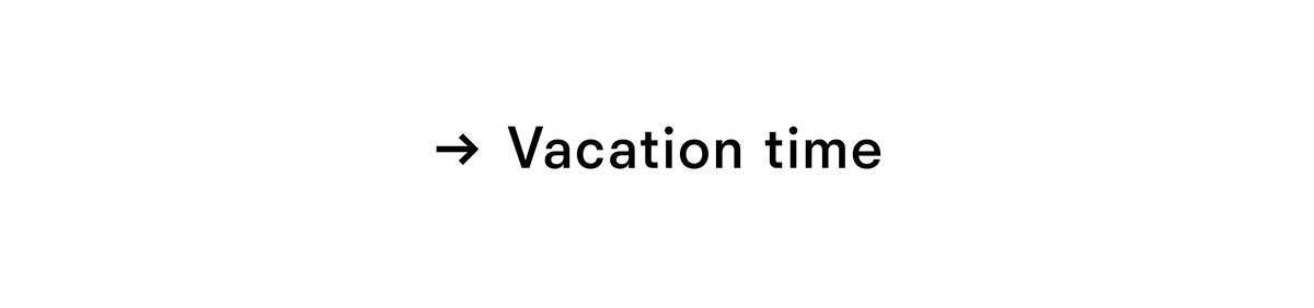 Vacation time