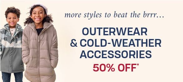 50% off Outerwear & Cold-Weather Accessories