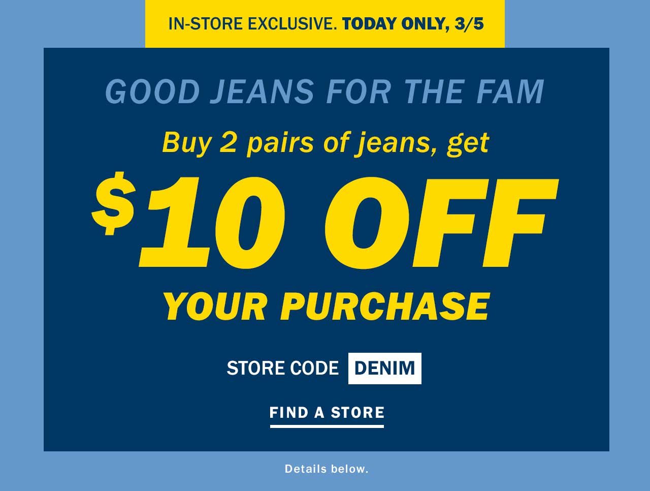 Good jeans for the fam