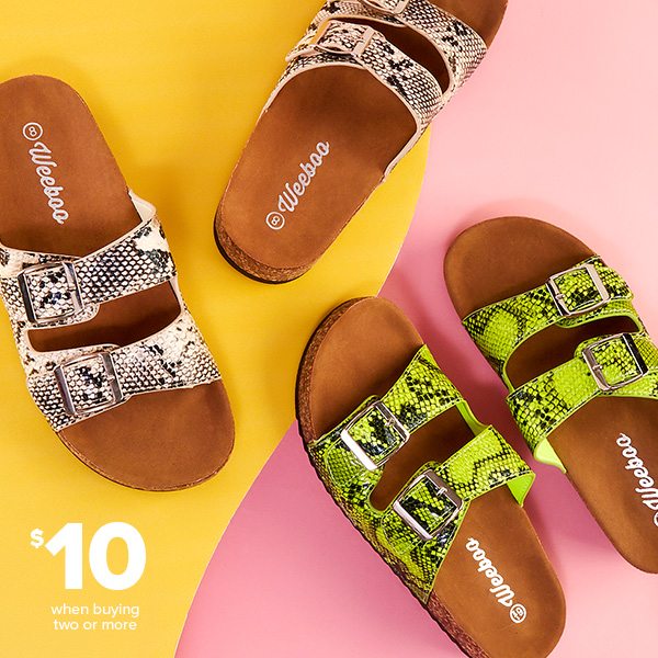 Shop $10 Sandals