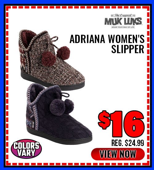 MUK LUKS ADRIANA WOMEN'S SLIPPERS