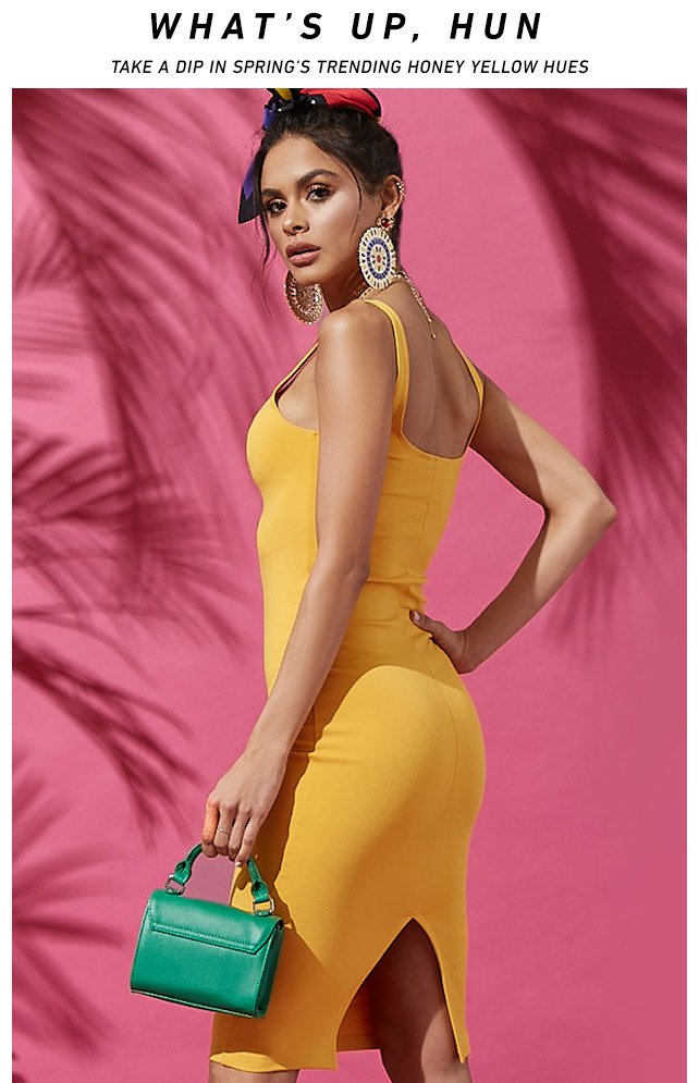 What's up hun - Take a dip in spring's trending honey yellow hues