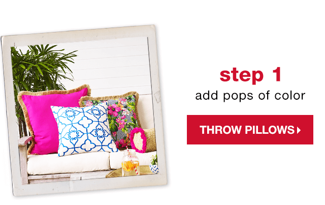 Step 1: Add Pops of Color - Shop Throw Pillows