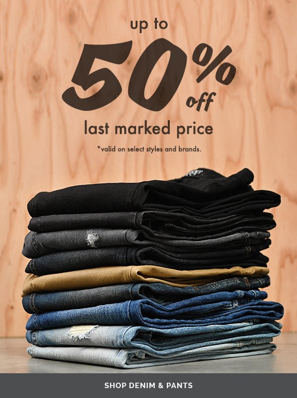MEN'S JEANS & DENIM - Shop Sale Now