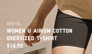 HERO1 - WOMEN U AIRISM COTTON OVERSIZED T-SHIRT