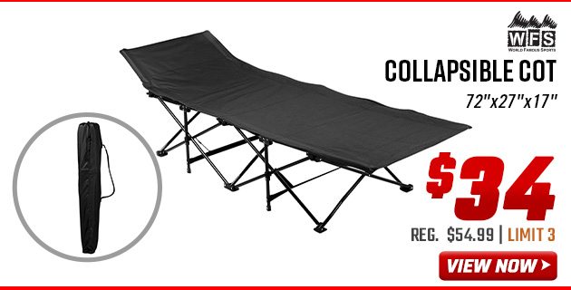 World Famous Sports Collapsible Cot