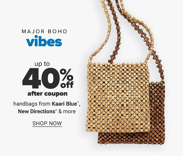 Major boho vibes - Up to 40% off after coupon handbags from Kaari Blue, New Directions® & more. Shop Now.