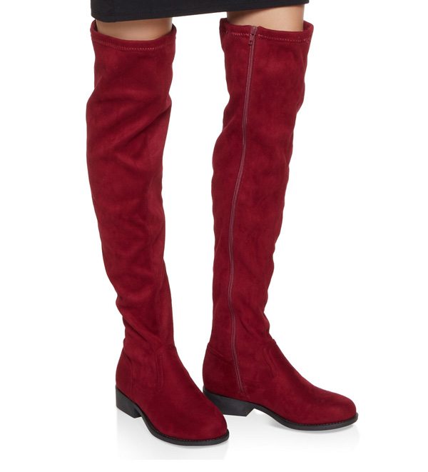 Side Zip Over the Knee Boots