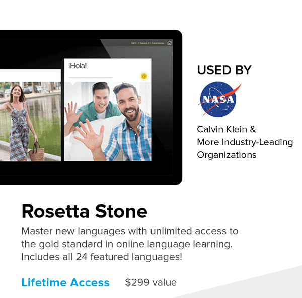 Rosetta Stone Social Distancing Bundle | Lifetime Access