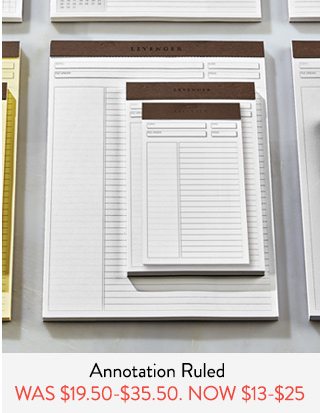 Shop Freeleaf White Annotation Ruled Notepads