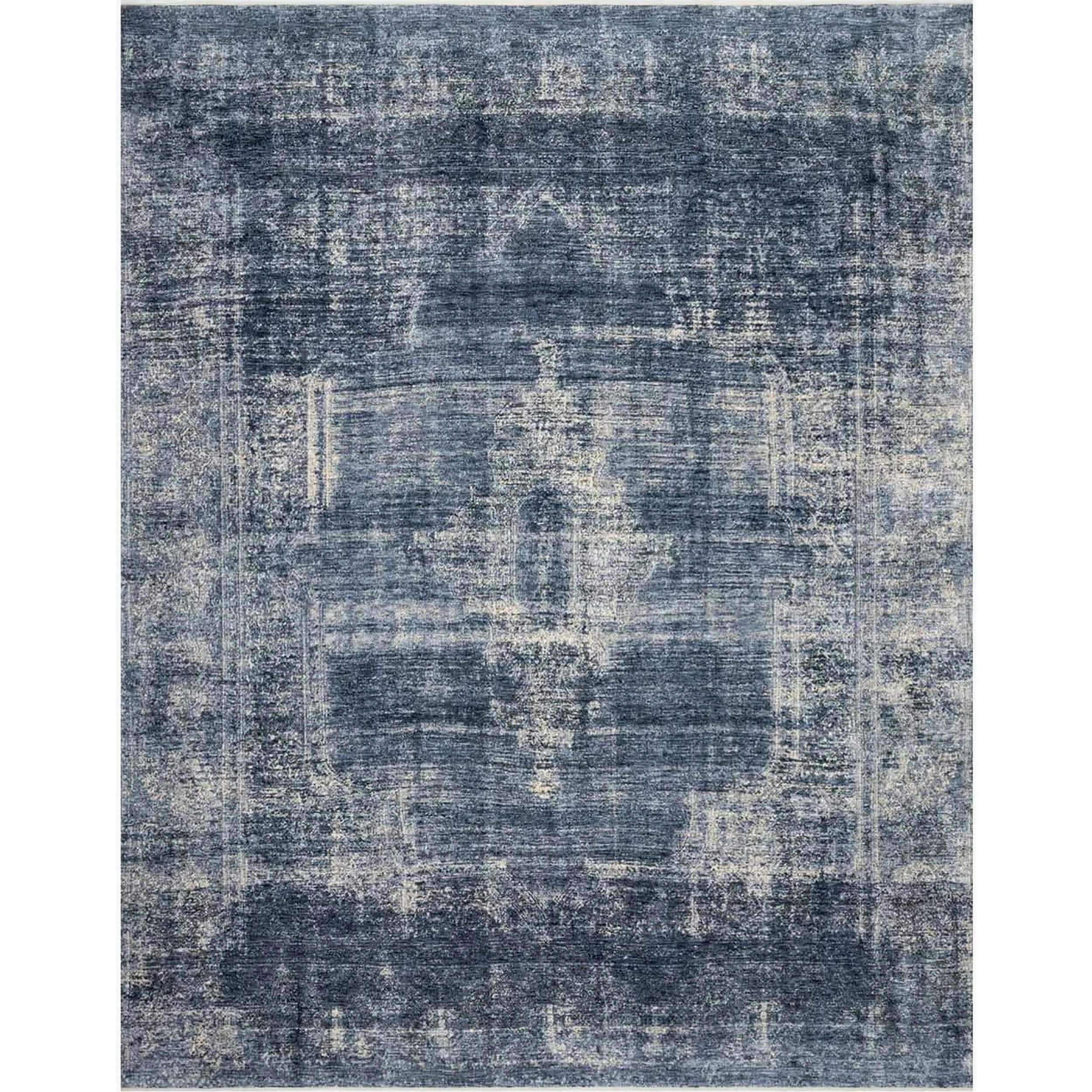 Image of Magnolia Home by Joanna Gaines x Loloi Kennedy Rug KEN-01, Denim/Denim