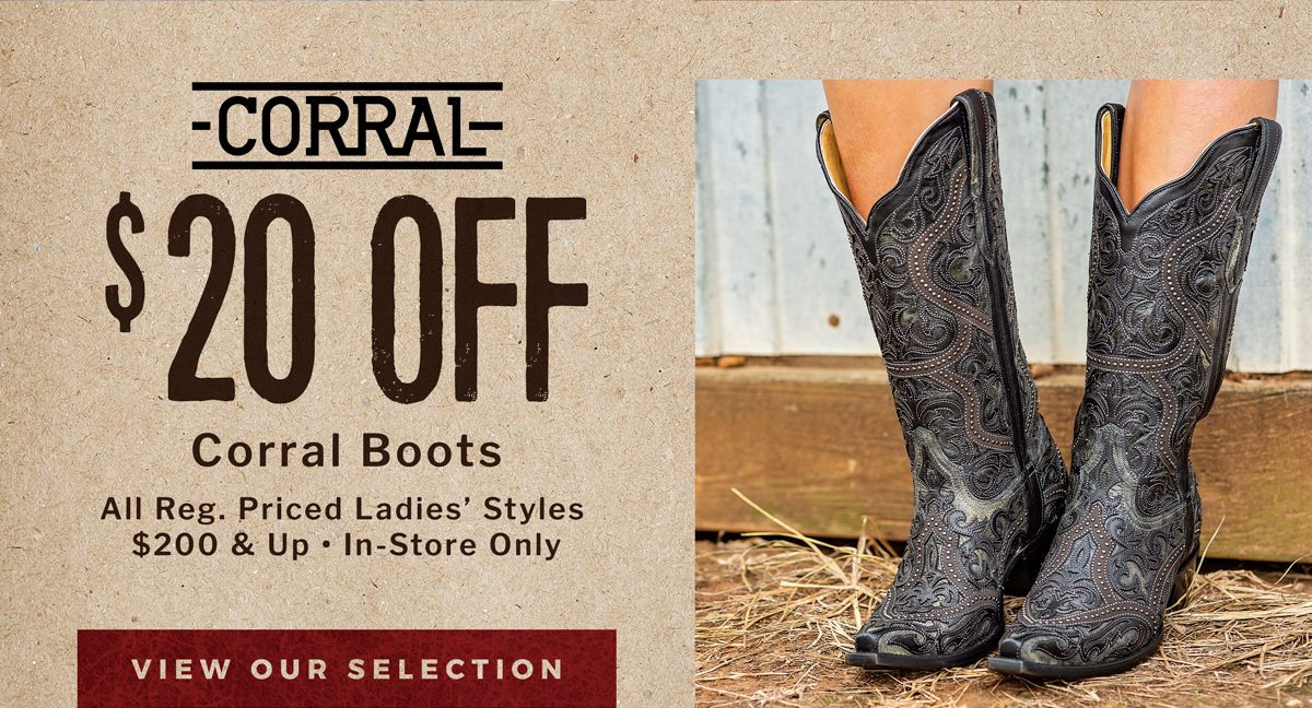 Corral on sale boots cavenders